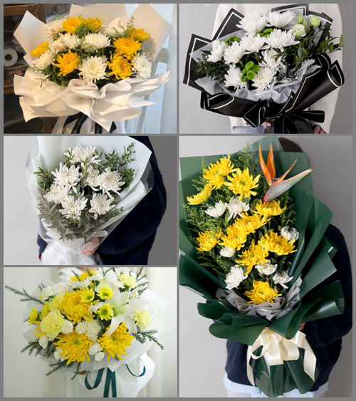 广东江门市台山市海宴镇河东村白事花束代送